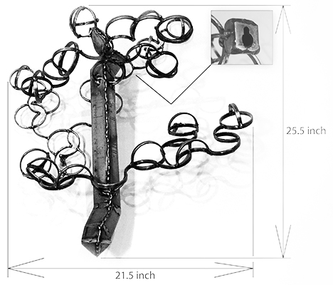 Byola Wall Art size detales.