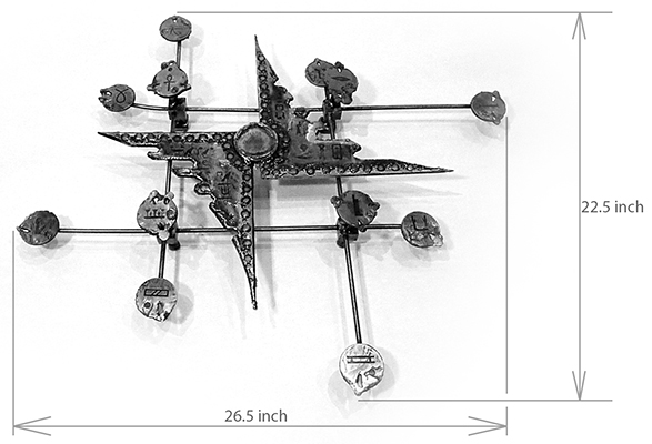 Enigma Wall Art size details.